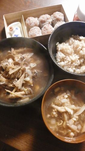 きのこの黒酢スープ by nekotano