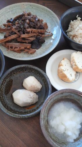 干し筍と干ししいたけと牛肉の煮物 by nekotano