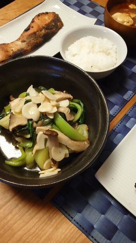 チンゲンサイとエリンギのオイル煮 by nekotano