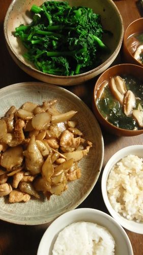 キクイモと鶏肉の炒めもの by nekotano