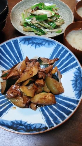 ズッキーニと鶏肉の甜麺醤煮 by nekotano